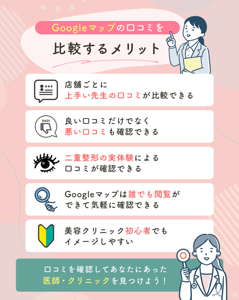 福岡エリアで二重整形・二重埋没が上手い先生の口コミで比較