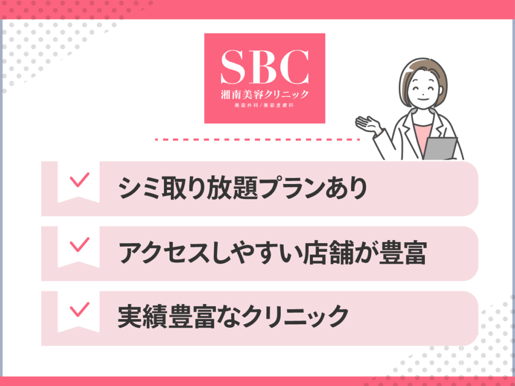 シミ取りおすすめクリニック：湘南美容クリニック