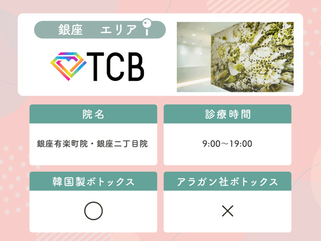 TCB東京中央美容外科：銀座有楽町院・銀座二丁目院
